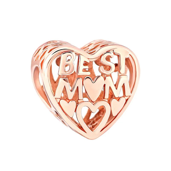 Rose Gold Best Mum Charm